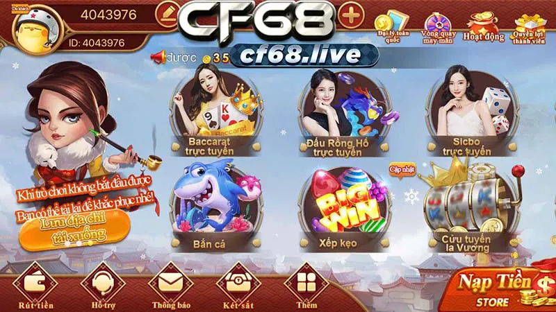 Link tải Game CF68 - Trò chơi có giao diện bắt mắt hàng đầu