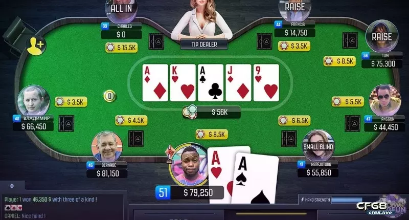 Tải Poker offline sẽ khác với bản online