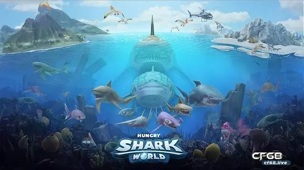 Game san Hungry Shark World mang tính giải trí và thư giãn cao