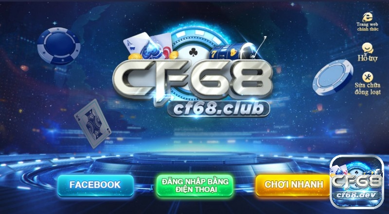CF68 là cổng game đánh bài đổi thưởng uy tín hiện nay