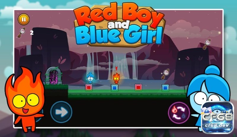 Red Boy and Blue Girl là tựa game lửa và băng được đánh giá 5*