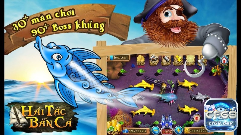 Game bắn cá Hải tặc cho phép người chơi trở thành hải tặc, săn bắn cá và đấu trường đầy thách thức.