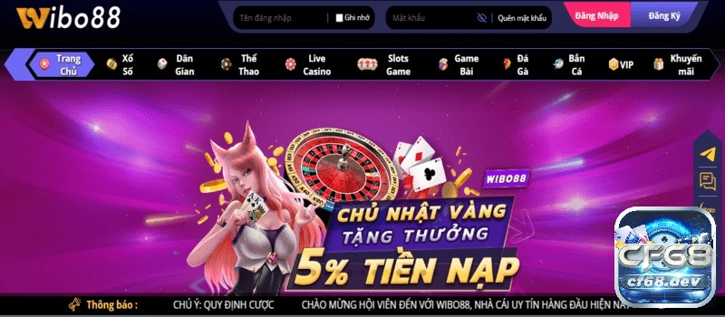 Vào tháng 3 năm 2022 Wibo88 chính thức ra mắt trên thị trường giải trí Việt Nam
