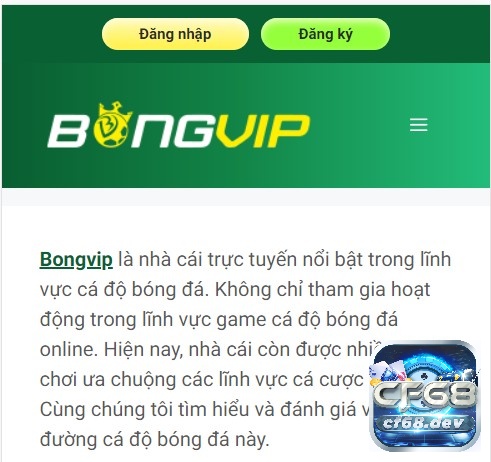 Nhắc tới cược trực tuyến không thể bỏ qua BONGVIP.ORG